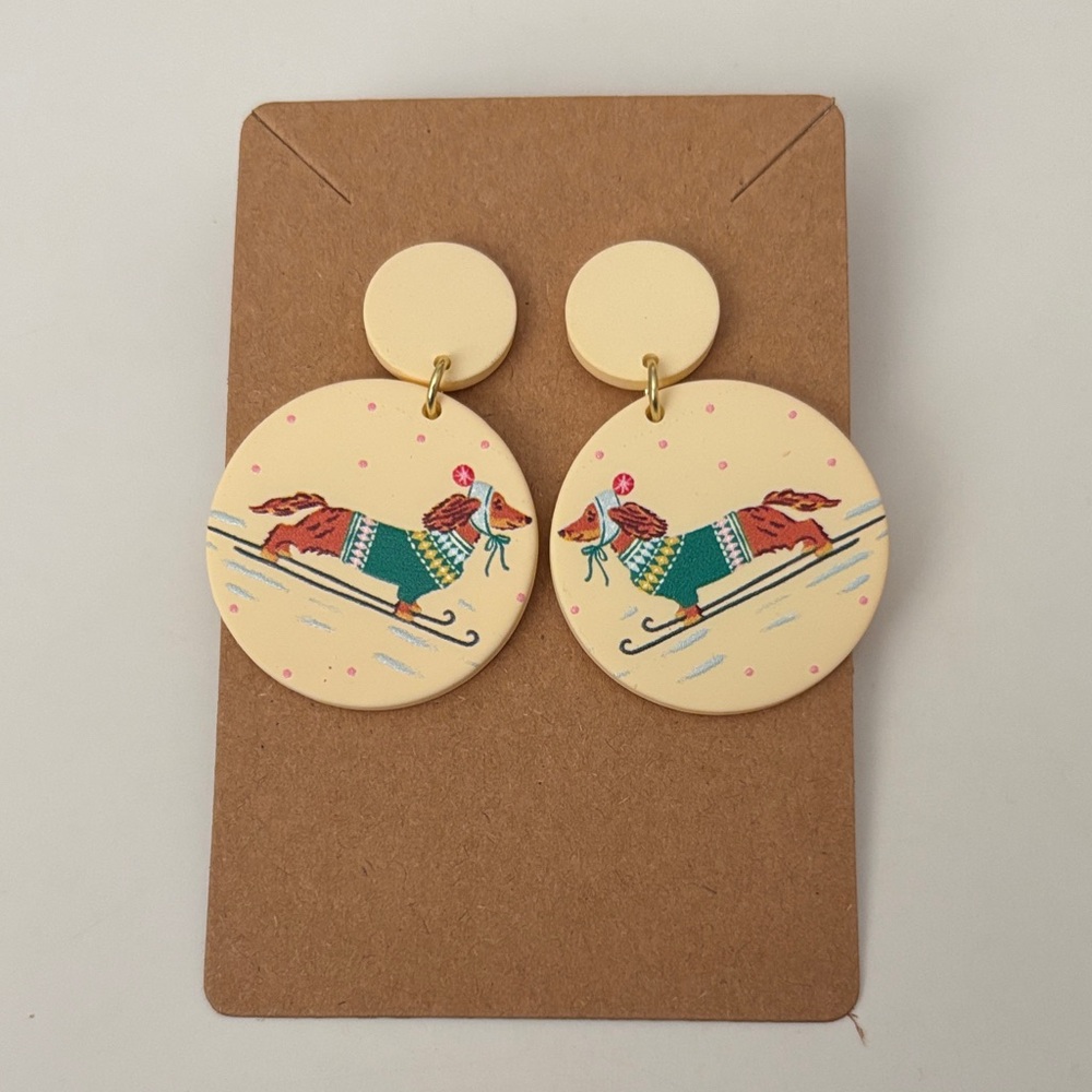 Fashion Jewelry Cream and Multicolor Earrings
